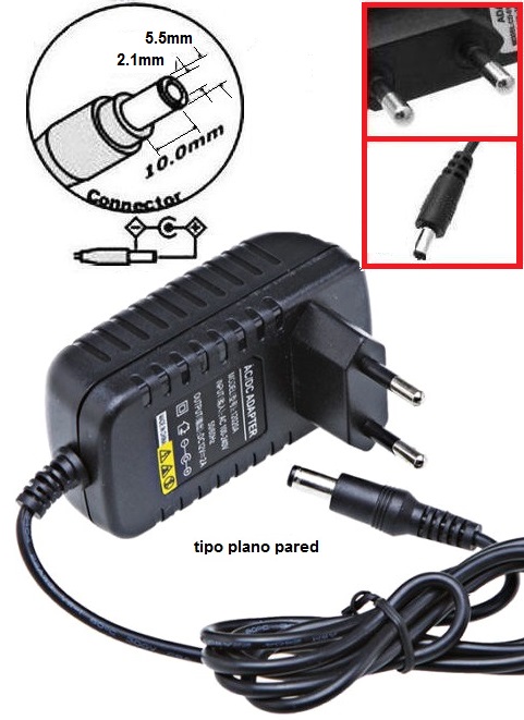 Cargador 12v 1A enchufe
